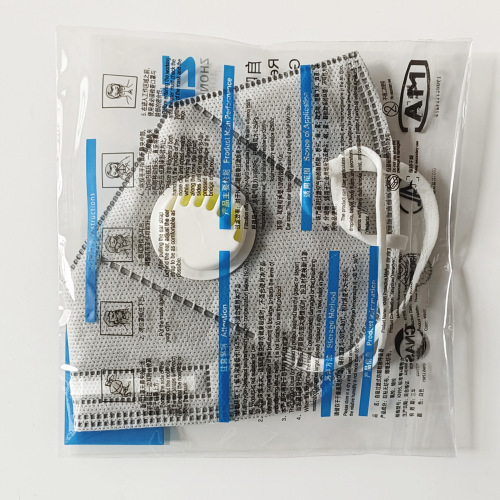 KN95 with exhalation valve, adhesive sponge strip for breathability and dust prevention, industrial anti-dust protection, adult disposable