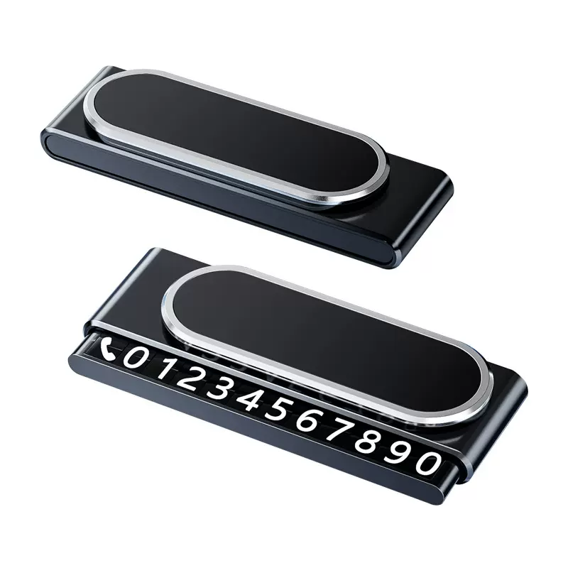 新款临时停车牌隐藏式挪车电话号码牌印制logo移车牌汽车内饰用品