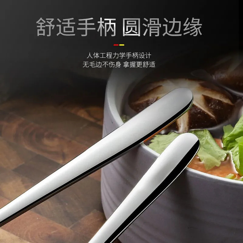 不锈钢勺子成人喝汤勺加厚长柄家用厨房调味喝粥勺大号盛汤匙|undefined
