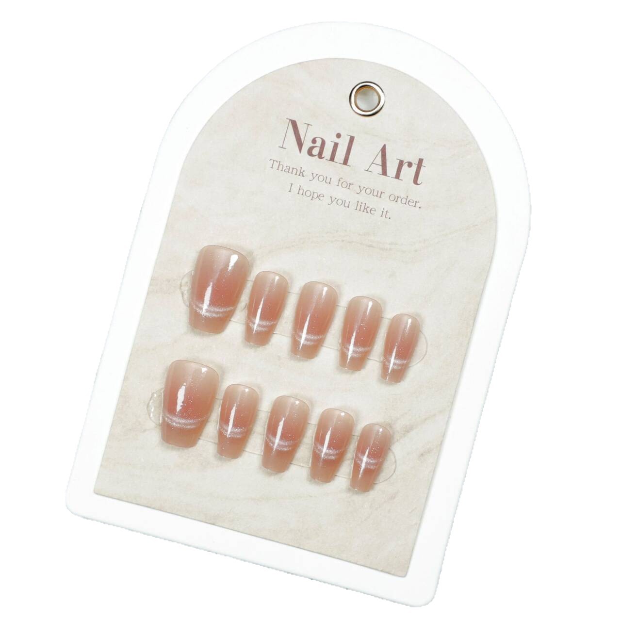 Blush gradiente ojo de gato con armadura transparente en polvo temperamento parche de uñas terminado desmontable ins estilo puro