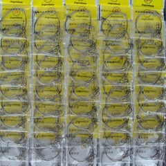 B Bulk World Anti-Entanglement Anti-Biting Steel Hook Fishing Tackle Saltwater Fishing with Barbed Set of 50 Hooks