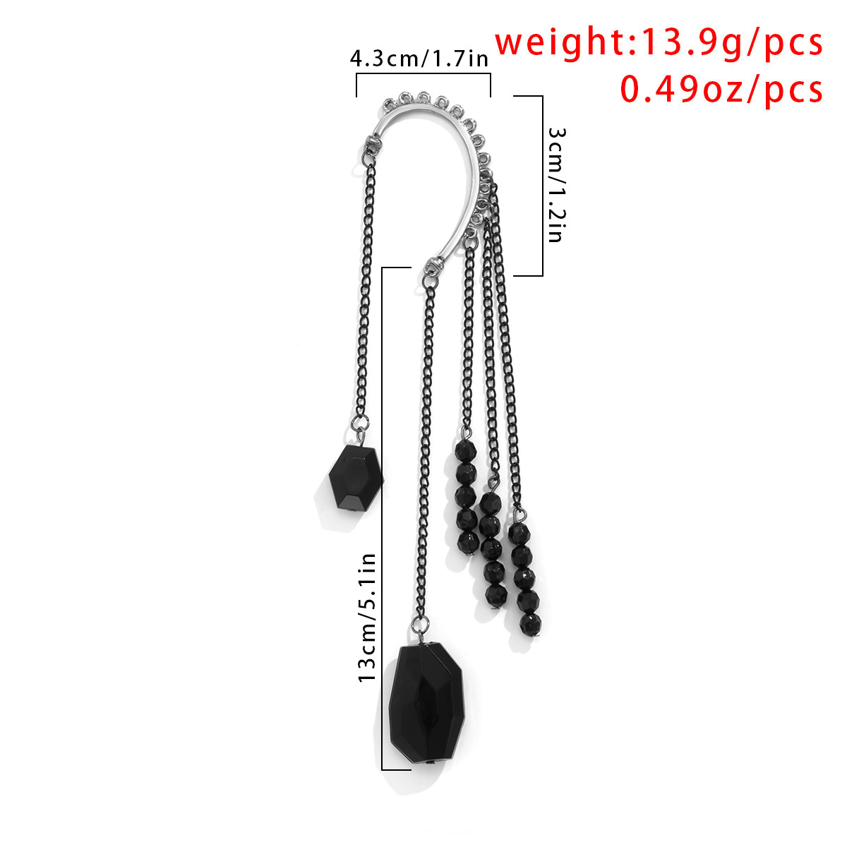 Fashion Geometric Tassel Alloy Copper Earrings Plating Arylic Artificial Pearl Copper Earrings display picture 3
