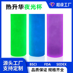 対外貿易は304ステンレス保温カップ20oz熱昇華ストレートカップ車載夜光ストローカップのカスタマイズに特化している