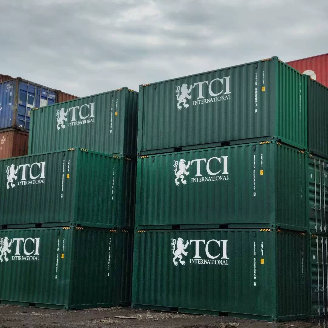 Большое количество подержанных контейнеров для продажи в Шанхае, 6 метров 12 метров морских контейнеров, 25 тонн грузовых контейнеров, экспортные коробки