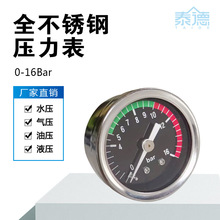 E61冲泡头咖啡机压力表不锈钢M6气压表16公斤水压表