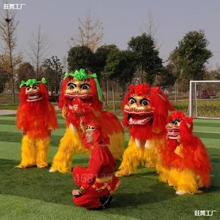 中国醒狮春节年味舞狮子北狮北狮北笑脸用品道具成人风舞狮子舞狮-阿里巴巴
