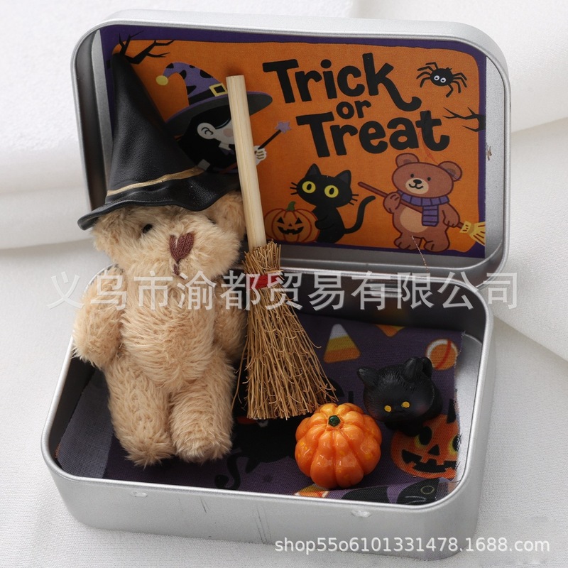 跨境热销Halloween Teddy Gift Box可爱万圣节泰迪熊礼盒创意礼品|undefined