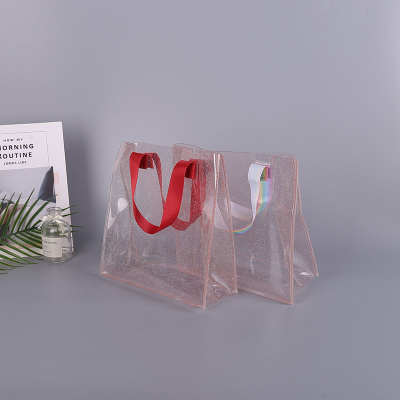 厂家定 制pvc手提袋ins风礼品袋网红手提袋伴手礼礼品袋子透明袋