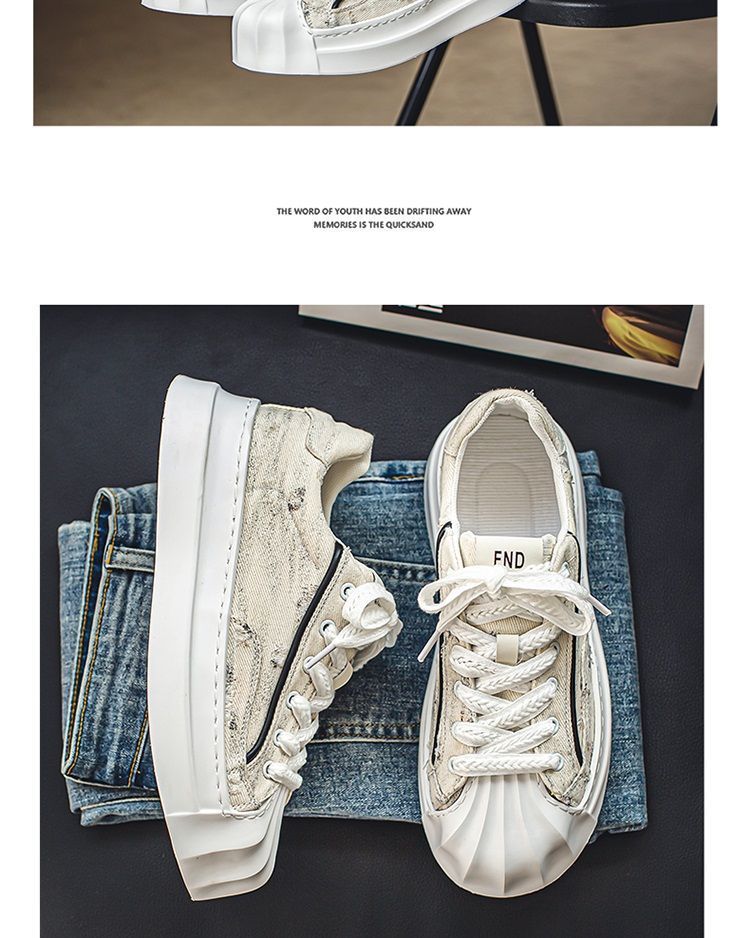 ShoeGlobe Canvas Herren-Sneaker 2025 mit neuer Shell-Toe-Zehenkappe – Sportschuhe für Jugendliche, rutschfest, trendig, für den Winter, Freizeit und Freizeit._voghion.com