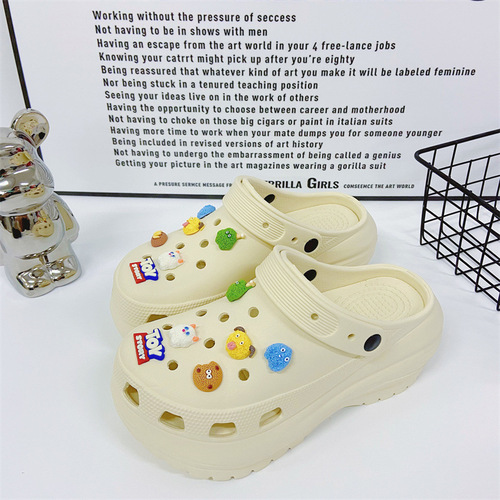 Cartoon Cute Plush Monster Resin Accessory Hole Shoes Decorative Strap Removable Shoe Clip Creative DIY Accessories