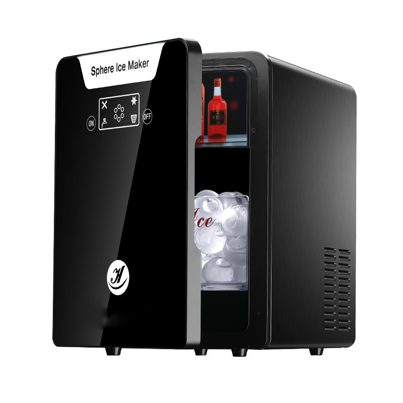 Customized Commercial Ice Ball Machine for Foreign Trade, Produces 4 Ice Balls in 40 Minutes, Stores 40 Ice Balls, and Has a Daily Capacity of 160 Large Round Ice Balls