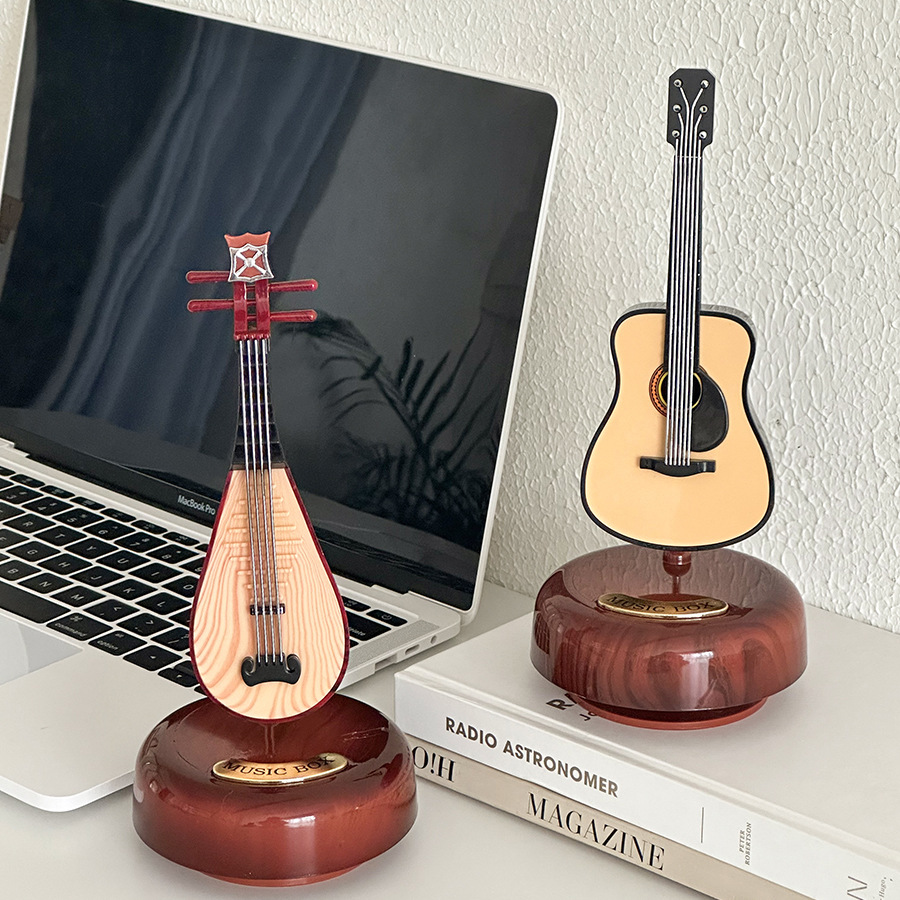 Adornos medievales, instrumentos musicales retro literarios, cajas de música, cajas de música para violín, regalos de cumpleaños, decoraciones clásicas