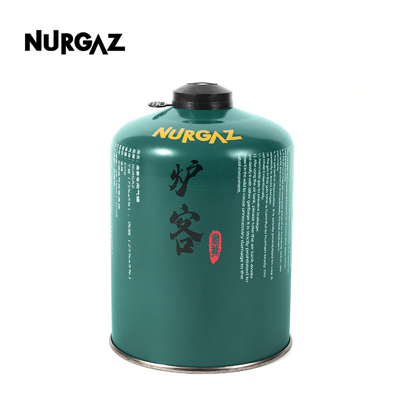 NURGAZ高山露营气罐丁烷气体卡式炉气罐平原便携炉具燃料450克