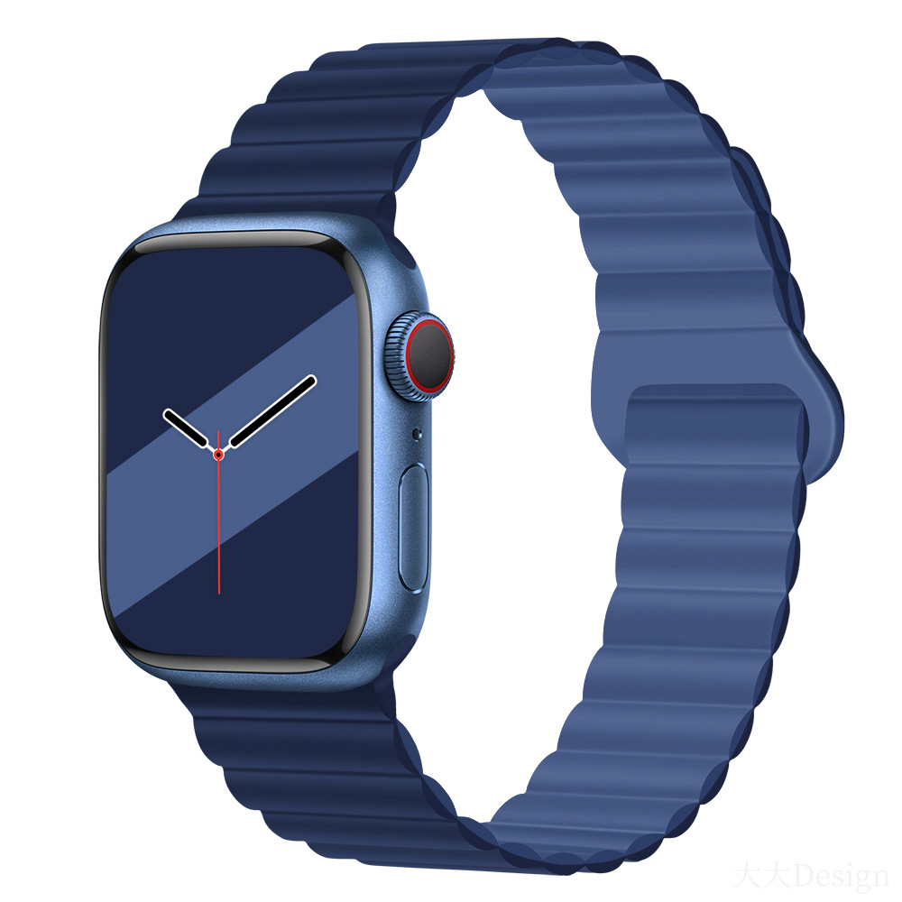 30g Weight Apple Smart Watch Magnetic Strap Classification Silica Gel Material Solid Color Pattern Casual, Fashion style Style Casual Fashion Style Solid Color Apple Smart Watch Magnetic Strap 54