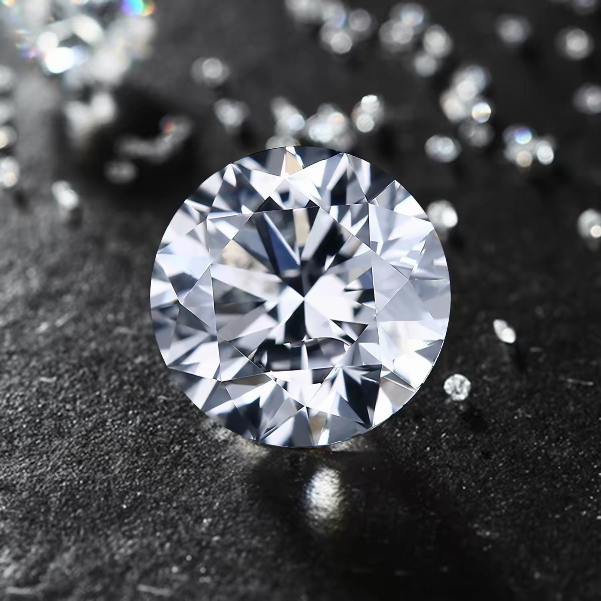 Henan Artificially Cultivated Diamond Round Loose Stones Laboratory-Grown Igi Certified Synthetic Diamonds