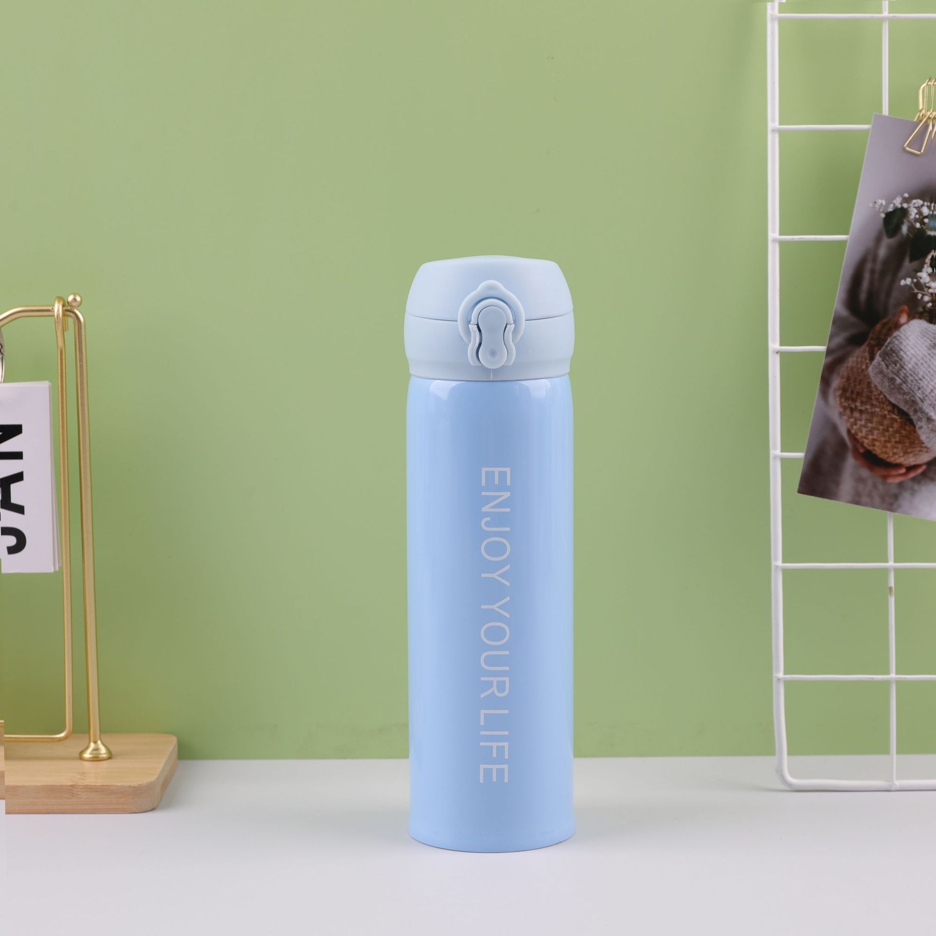 Sudeste asiático transfronterizo nuevo acero inoxidable taza de rebote taza de vacío hogar creativo regalo taza pareja moda taza de agua