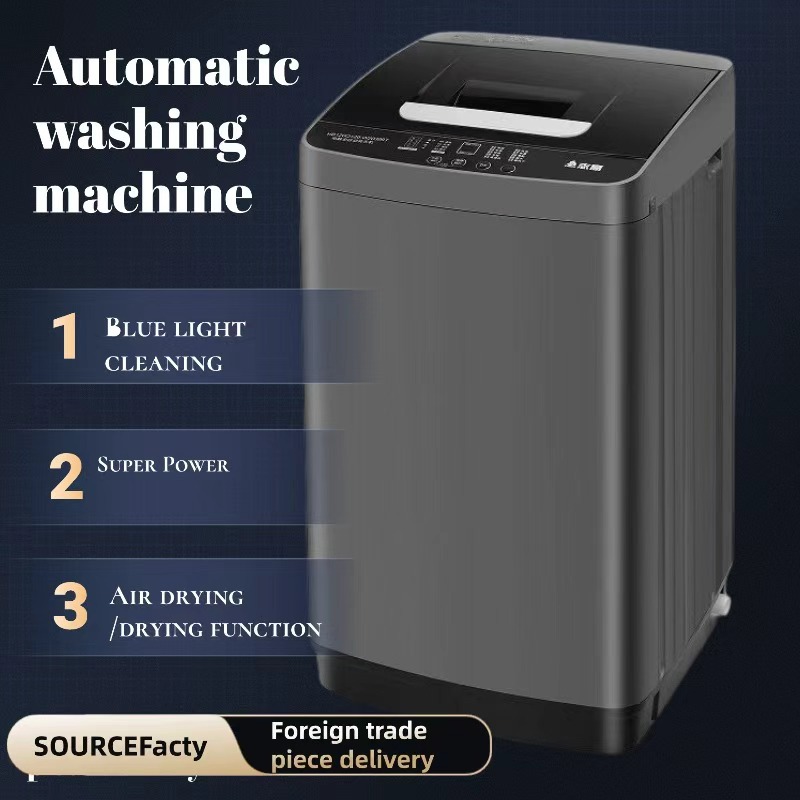 Cross-Border Washing Machine Fully Automatic Household Small Pulsator Washing and Drying Integrated Washing Machine for Rental Housing
