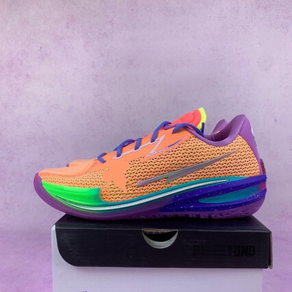 Putian Zoom Gt Cut Men's Shoes White Pink Peach White Red Yellow Purple Cushioning Low-Top Practical Basketball Shoes Putian Zoom Gt Cut Men's Shoes White Pink Peach White Red Yellow Purple Cushioning Low-Top Practical Basketball Shoes