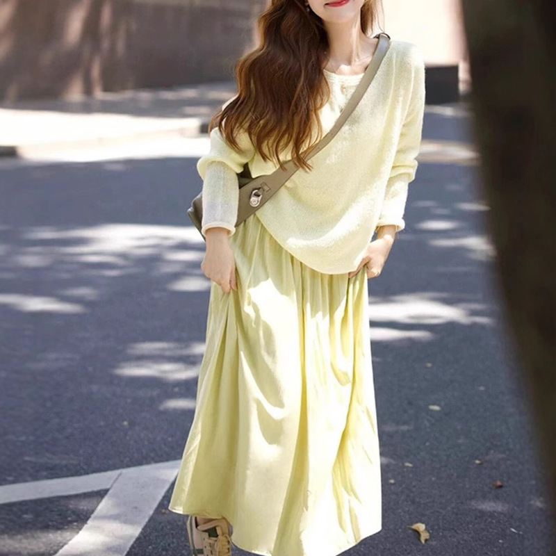 Early Autumn Back to School Wearing Korean Style Atmosphere Feeling Cold and Relaxed Feeling Early Autumn Women's 2024 New Dress