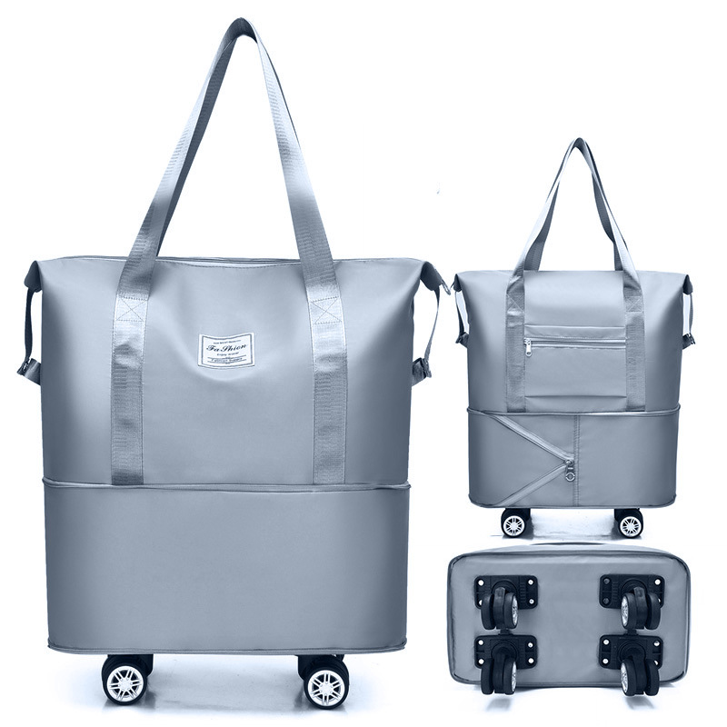 Bolsa de viaje de rueda universal bolsa de equipaje Portátil Bolsa de almacenamiento bolsa de maternidad separación húmeda y seca de gran capacidad bolsa de Yoga de fitness