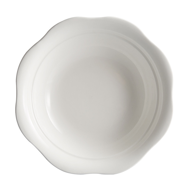 Tazón de sopa “Hekou” de cerámica gruesa, ensaladera, hotel, venta directa de fábrica