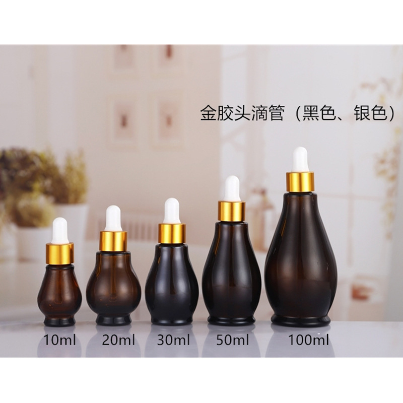 卸売 20 ミリリットルサンプル茶色のシングルおよびダブルひょうたんエッセンシャル オイル ボトル スプレー ローション詰め替えボトル空ボトル複数仕様在庫あり|undefined