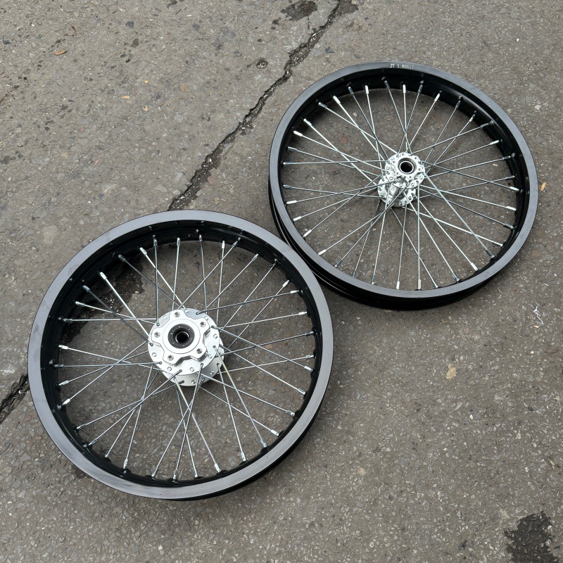 QiuLong LightBee X modified front 17-inch and rear 16inch inch wheel rim assembly, LightBee CNC wheel hub with thickened spokes, LightBee wheel mesh