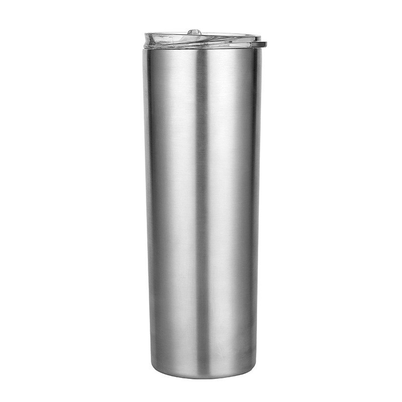 Comercio exterior creativo transfronterizo caliente sublimación recta flaca tumbler de acero inoxidable 304 taza de moda taza de agua 20OZ