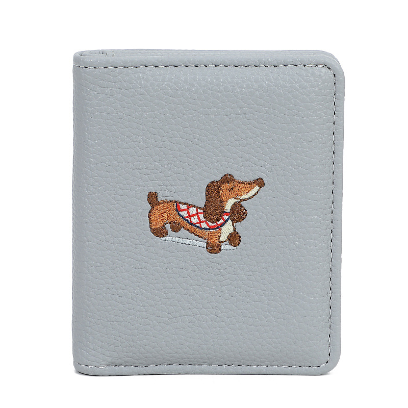 Promoción Cartera de dibujos animados corta billetera pequeña en niñas multi-tarjeta mini bolsa de tarjetas delgada billetera de estudiantes mujeres