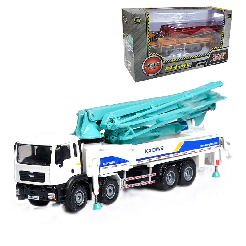玩具批发 凯迪威625025混凝土泵车1：55重型卡车合金汽车工程模型