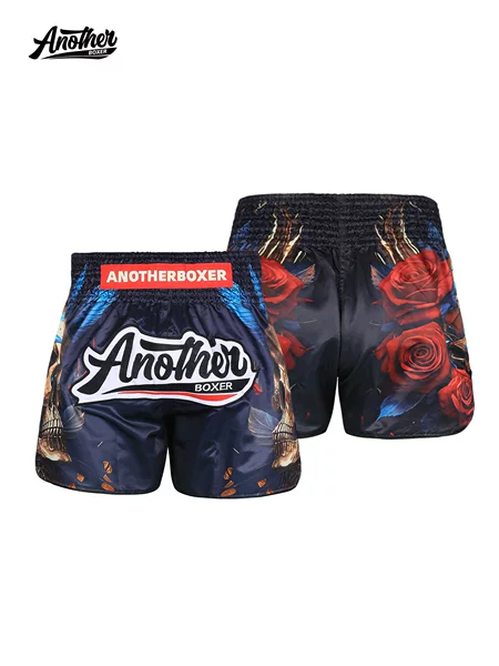 ANOTHERBOXER new gold skull MMA training suit, Muay Thai shorts, professional men's and women's fighting pants