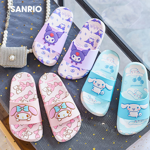 Sanrio children's slippers female summer baby cartoon indoor home anti-slip home new girl slippers girls