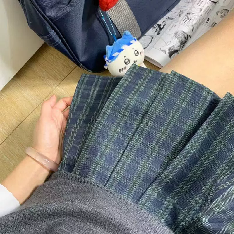 [Qinglan] августовский письмо JK, оригинальная аутентичная юбка, студенческая форма, плиссированная юбка, сексуальная юбка, школьные принадлежности, короткая юбка