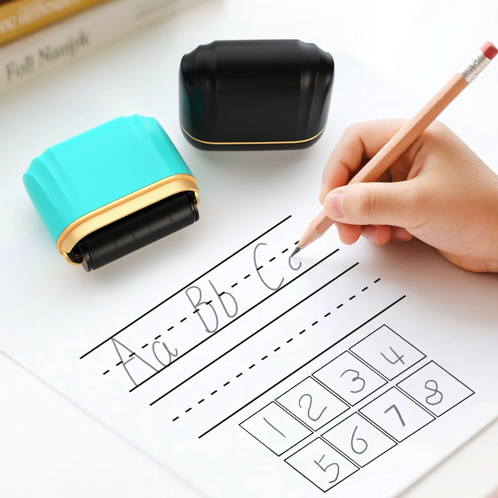 Роллер-штамп с квадратной сеткой и двойными линиями, штамп для отработки английских букв и цифр, инструмент для создания тестовых вопросов, трансграничные поставки.