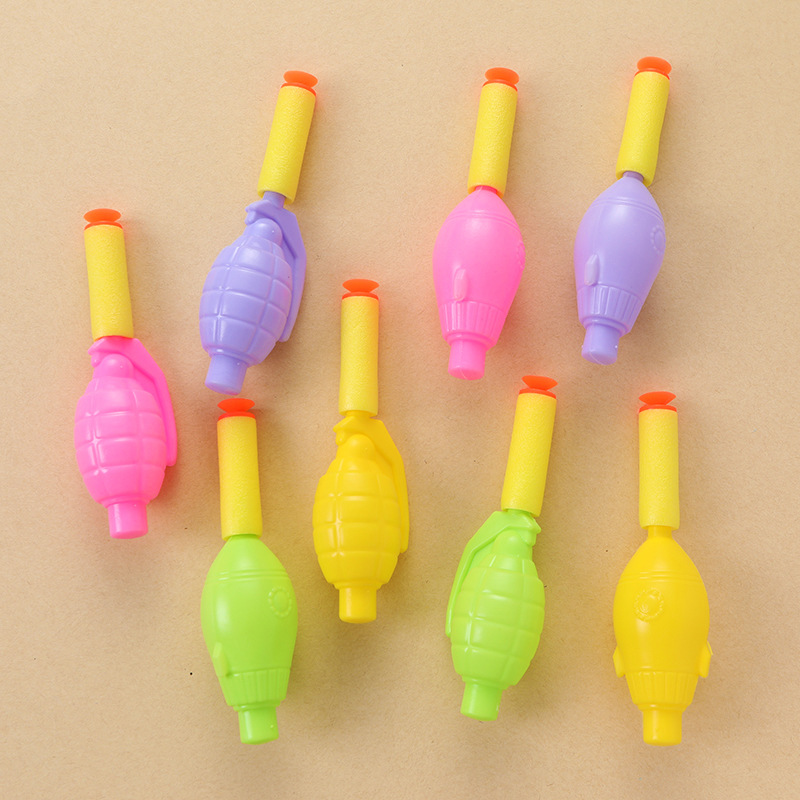 Airbag cohete pistola juguete favorito de los niños espuma cohete catapulta juguete de seguridad cohete de aire Shell en stock