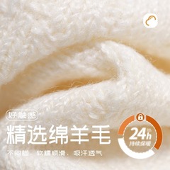 嚴選羊毛襪子秋冬季加絨加厚中筒襪女冬天保暖長襪女士長筒堆堆襪