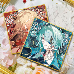 星铁同人衍生制品亚克力双闪色纸银葱工艺白厄万敌周边摆件