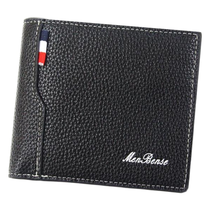 Cartera corta de los nuevos hombres moda lychee patrón cartera de los hombres suministro directo de fábrica entrega de una sola pieza