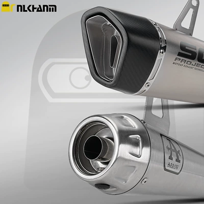stainless steel middle and – Motorcycle exhaust pipe