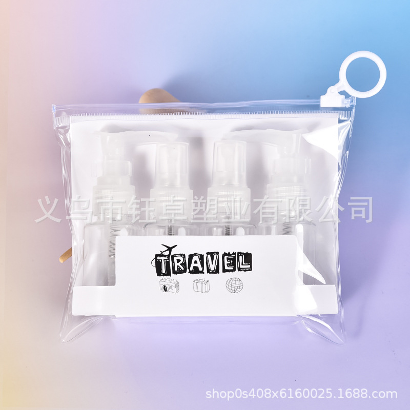 Botella de transporte de viajes, botella de pulverización, botella de pulverización de cosméticos, botella de pulverización de viajes, botella de compresión, embalaje de emulsión
