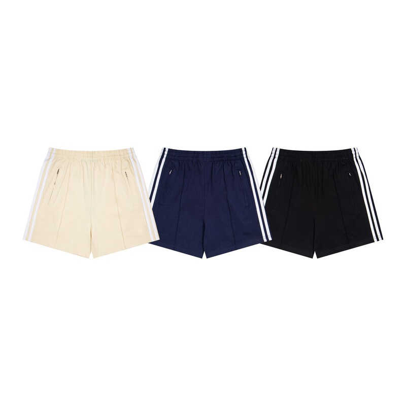 High-End Version~Three Stripes 25 Summer New High-Waisted Running Sports Casual Slimming Shorts Three-Quarter Length Shorts for Women