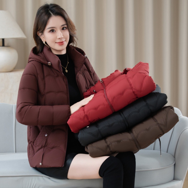 奶奶冬装棉袄老年人女羽绒棉服新款短款妈妈60岁太太老人保暖棉衣