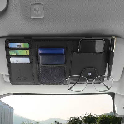 Driver's License and Ticket Storage — Multimediya və saxlama aksesuarları - black-no-zipper