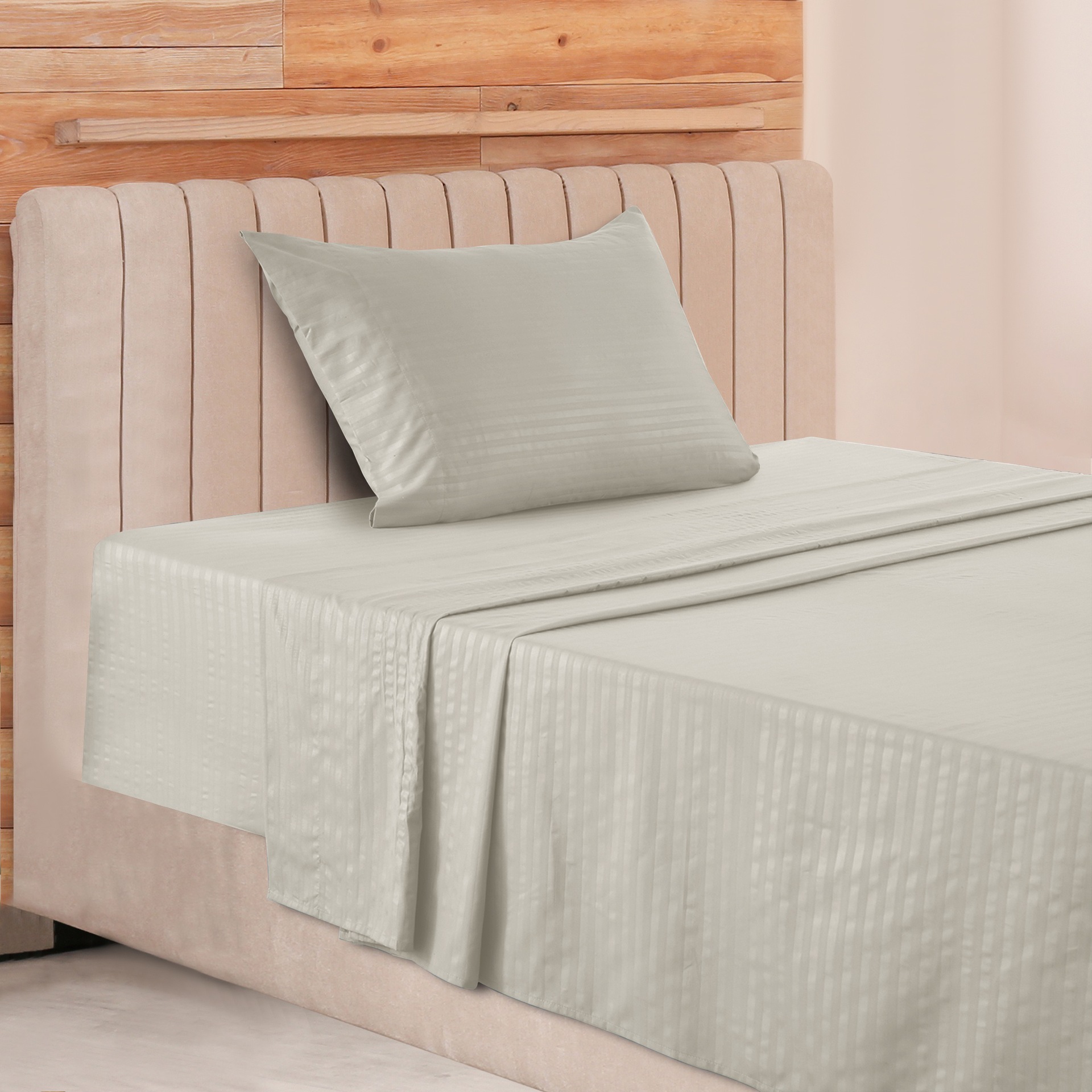 Juego de Sábanas a Rayas de 4 Piezas Lux Decor - Lujo de Hotel