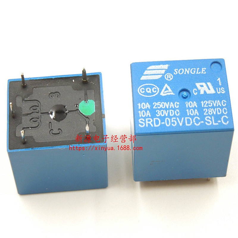 全新原装 5V 松乐继电器 SRD-05VDC-SL-C T73 5V 继电器 10A 5脚