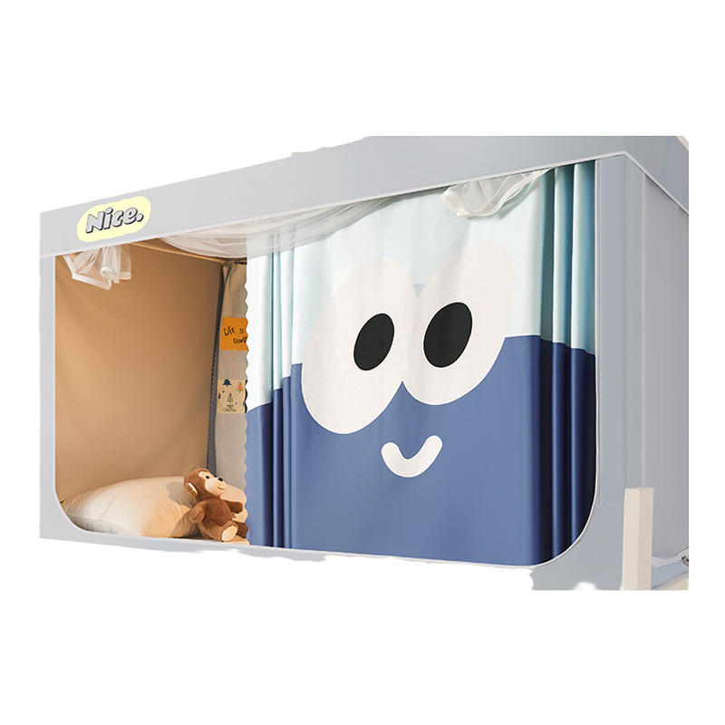 Los dormitorios de los estudiantes universitarios tienen una fuerte cortina de cama opacas, mosquitera, dormitorio integrado, literas individuales, cortinas totalmente cerradas dedicadas