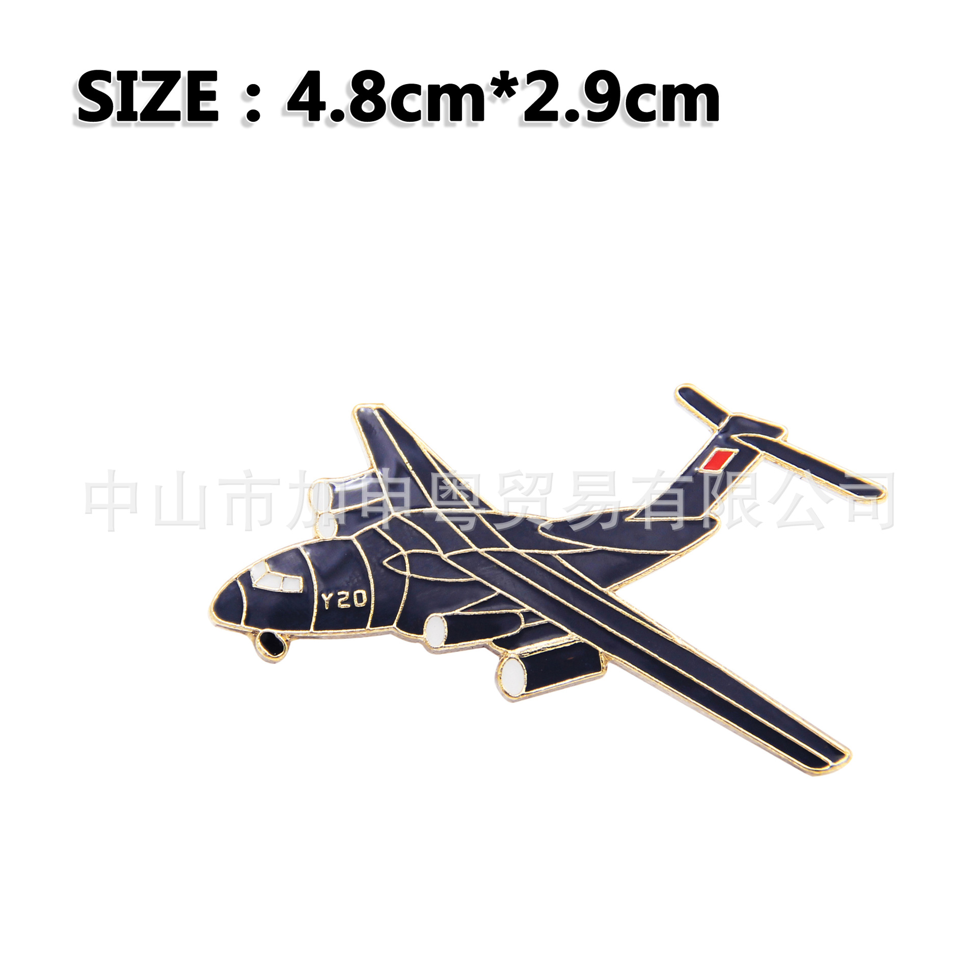 Tendencia de la personalidad combatiente de metal insignia Bombardero Avión insignia helicóptero broche PIN