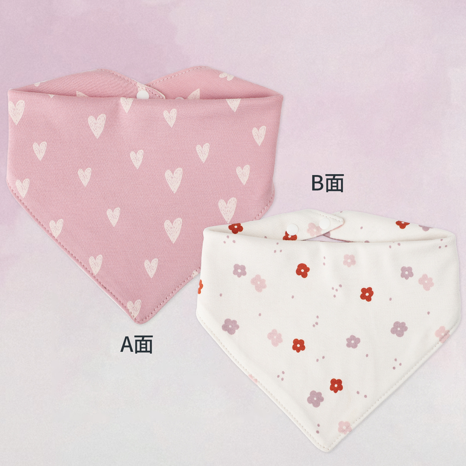 Yin Xiuli toalla de saliva de bebé de algodón con estampado de doble cara bufanda de saliva triangular para bebé bufanda babero babero transfronterizo