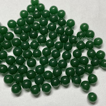 厂家直销碧玉色圆珠 DIY首饰品配件 菠菜绿玻璃仿玉散珠 爆款批发