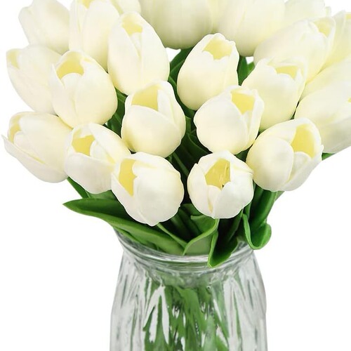 PU mini tulips artificial flowers European style wedding home decoration props artificial plants cross-border wholesale